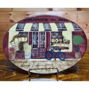 Certified International Kate McRostie Decorative plate,Pot holder Trivet ,Bistro